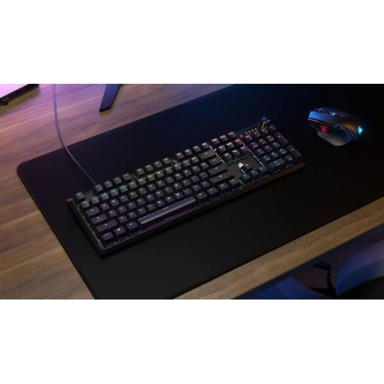 Klawiatura optyczno-mechaniczna K70 Pro RGB Biała