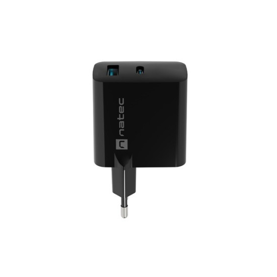 Ładowarka sieciowa Ribera GAN 1X USB-A + 1X USB-C 45W Czarna