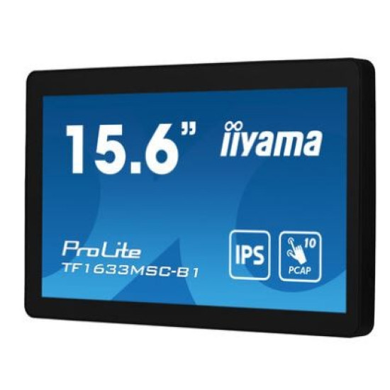 Monitor 15.6 cala ProLite TF1633MSC-B1 IPS,poj.10pkt.450cd,IP54