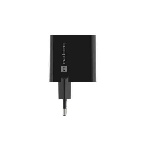Ładowarka sieciowa Ribera GAN 1X USB-A + 1X USB-C 65W Czarna