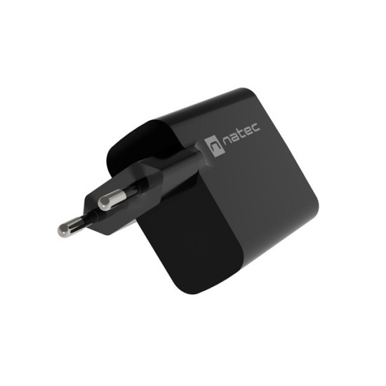 Ładowarka sieciowa Ribera GAN 1X USB-A + 1X USB-C 65W Czarna