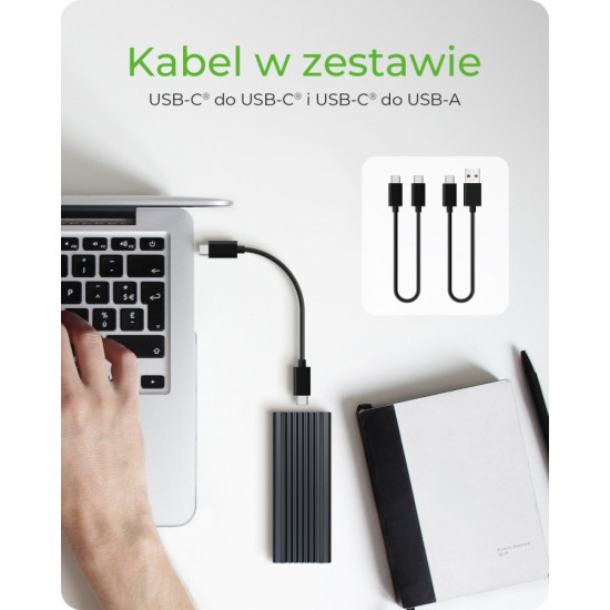 IB-1824ML-C31 Obudowa M.2 NVMe z oświetleniem RGB 