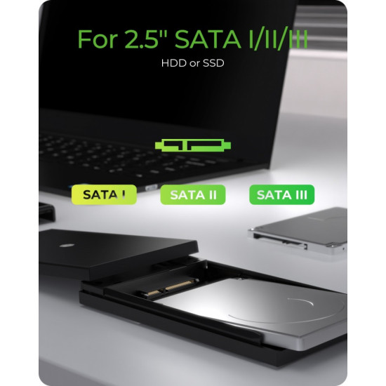 Obudowa IB-200T-C3 2,5  SATA USB 3.2 Gen.1 