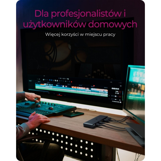 Stacja dokująca IB-DK2116-C 12in1,HDMI,DP,LAN,USB 