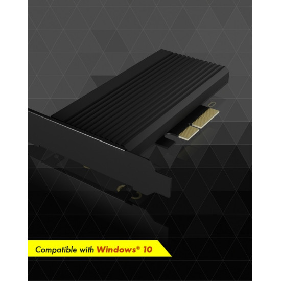 Karta PCI na M.2 SSD NVMe IB-PCI208-HS z radiatorem 