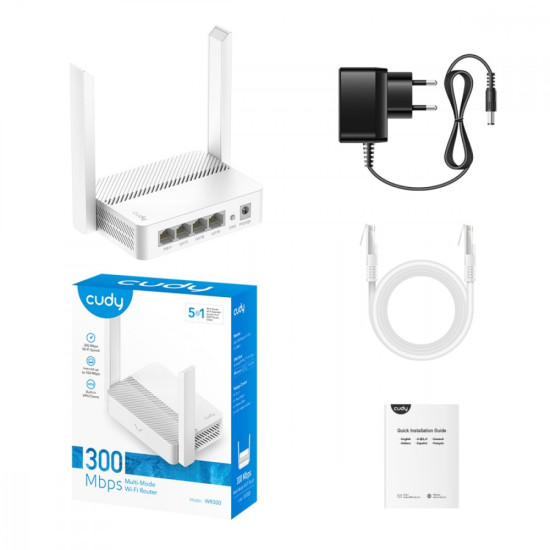 Router WiFi WR300 N300 4xLAN 1xWAN 