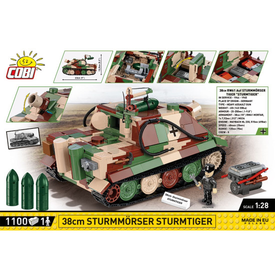 Klocki 38 cm Sturmmorser Sturmtiger