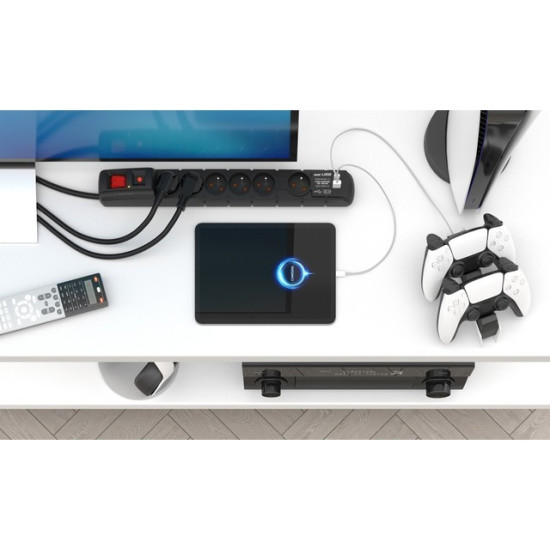 Listwa zasilająca ACAR S6 USB A+C 1.5m 6X PD3.0 