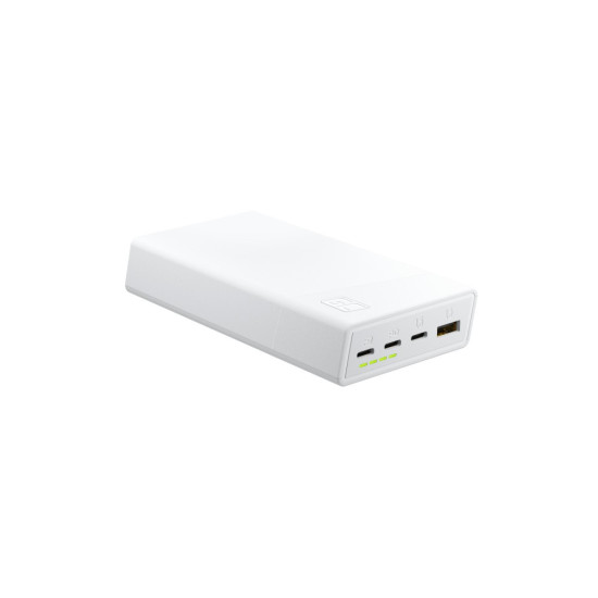 Powerbank PowerPlay 20S Biały 20000mAh 22,5W 3x USB-C 1x USB-A 