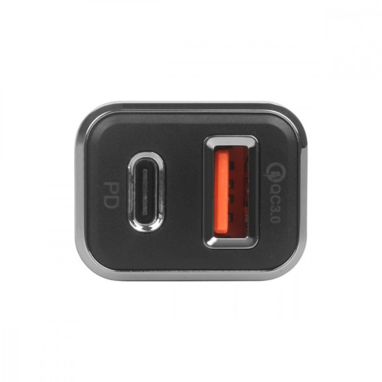 Ładowarka samochodowa uniwersalna USB A+C QC 