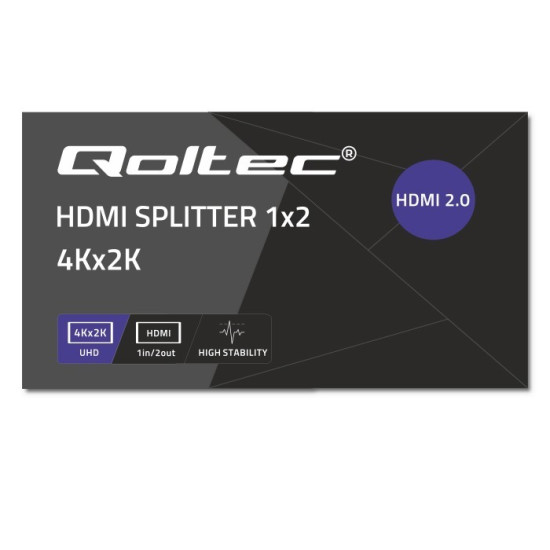 Aktywny rozdzielacz Splitter 2 x HDMI 4K x 2K | 6Gb/s | 60Hz 
