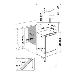 Chłodziarka do zabudowy WBUL021 