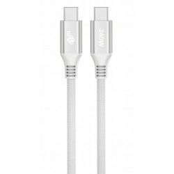 Kabel USB C - USB C 1m 240W biały