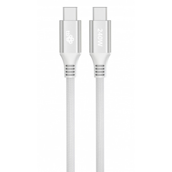 Kabel USB C - USB C 1m 240W biały