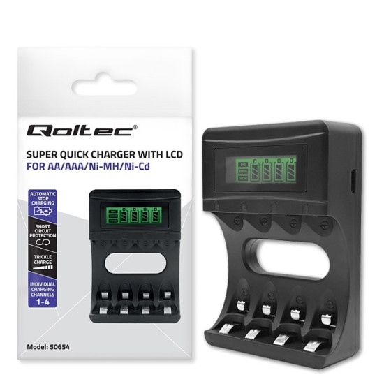 Ładowarka do akumulatorków Ni-MH typu R03/AAA R6/AA | 1800mA 