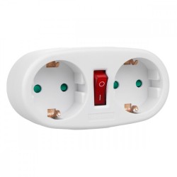 Gniazdko prądowe x2 MCE338 typ F