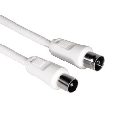 Kabel antenowy 75db 5m Biały 