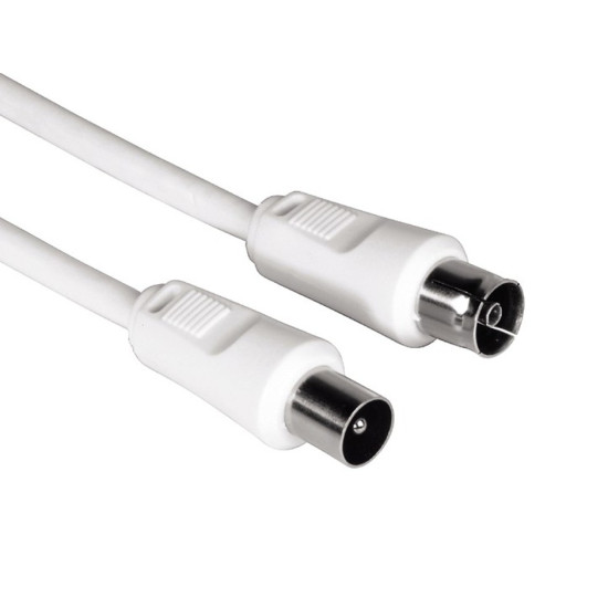 Kabel antenowy 75db 5m Biały 