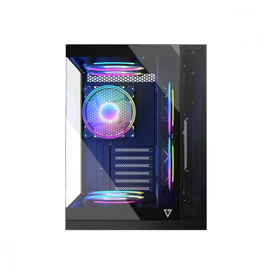 Obudowa komputerowa Volcano Panorama APEX ARGB 5F MIDI szara