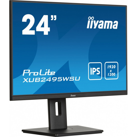 Monitor 24 cale XUB2495WSU-B7 IPS,16:10,300cd,4ms,HDMI,DP,3xUSB(3.2), 1xUSB-c,2x2W,FlickerFree,HAS(150mm) 
