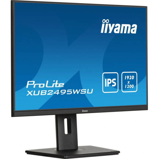 Monitor 24 cale XUB2495WSU-B7 IPS,16:10,300cd,4ms,HDMI,DP,3xUSB(3.2), 1xUSB-c,2x2W,FlickerFree,HAS(150mm) 