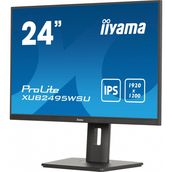 Monitor 24 cale XUB2495WSU-B7 IPS,16:10,300cd,4ms,HDMI,DP,3xUSB(3.2), 1xUSB-c,2x2W,FlickerFree,HAS(150mm) 