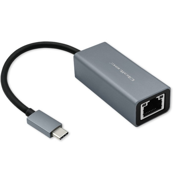 Adapter USB-C na RJ45 Ethernet | 1000Mbps | Aluminiowa obudowa 