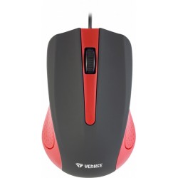 Mysz przewodowa USB 3 przyciski, gumowana powierzchnia 