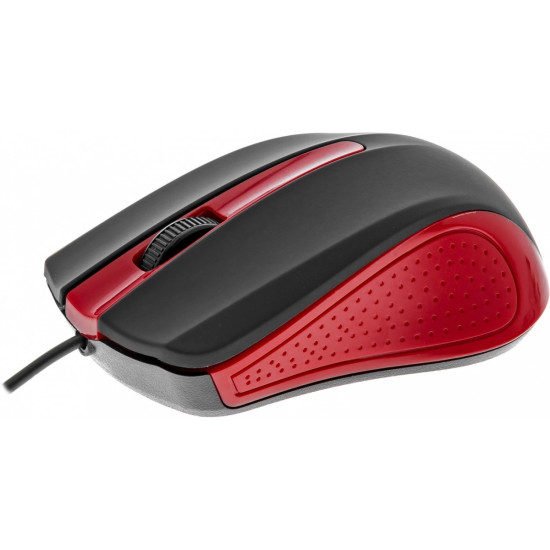 Mysz przewodowa USB 3 przyciski, gumowana powierzchnia 