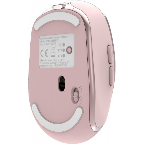 Mysz bezprzewodowa DUAL WiFi+Bluetooth akumulator 2400DPI 