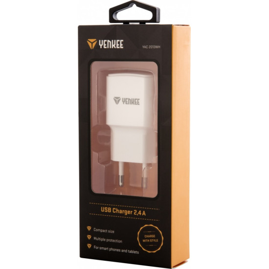 Ładowarka sieciowa USB A 12W 2.4A 