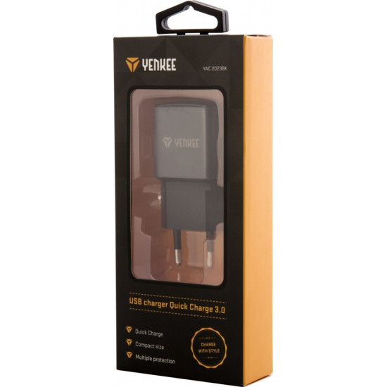 Ładowarka sieciowa USB C 18W 3A Quick Charge 3.0 