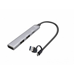 Hub USB-C/USB-A Metal 1x USB 3.0 + 3x USB 2.0 
