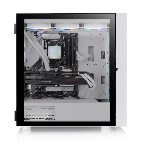 Obudowa - H570 Tempered Glass 3x12cm ARGB Snow 