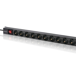 Listwa zasilająca PDU do RACK | 16A | 16xSCHUKO | Pionowa | 1.8m 