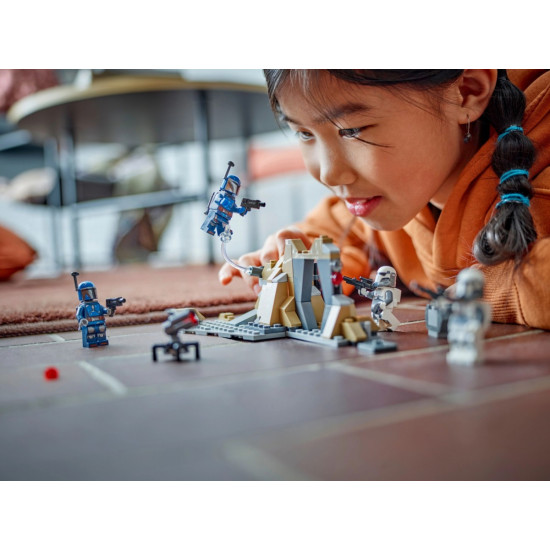 Klocki Star Wars 75373 Zasadzka na Mandalorze - zestaw bitewny