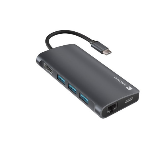 Multiport Adapter Fowler 2 V2 USB-C->HUB USB 3.0 3X, HDMI4K 