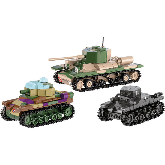 Klocki Renault R35 - Valentine IX - Panzer I