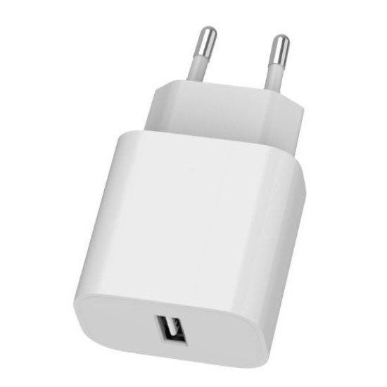 Ładowarka USB-A 2.4A biała 