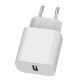 Ładowarka USB-A 2.4A biała 