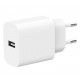 Ładowarka USB-A 2.4A biała 