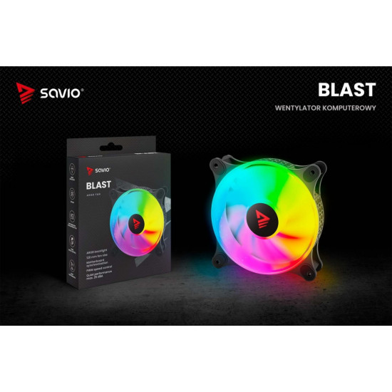 Wentylator BLAST 120mm ARGB 3-pin 5V, 4-pin 12V