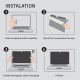 Filtr prywatyzujący RODO do MacBook Air 13.6 cala | Magnetyczny |    Ochrona wzroku 
