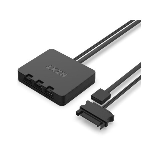 Zestaw 3 Wentylatory NZXT F120 RGB Kontroler Biały 