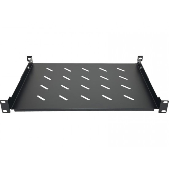 Półka stała 19 cali 1U głębokość 350mm Czarna