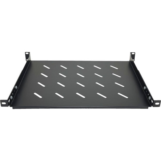 Półka stała 19 cali 1U głębokość 350mm Czarna