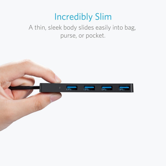 Hub 4-Port USB 3.0 Ultra Slim Data  