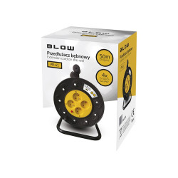 Przedłużacz sieciowy PR-61 4 gniazda z uziemieniem 50m bęben PCV 