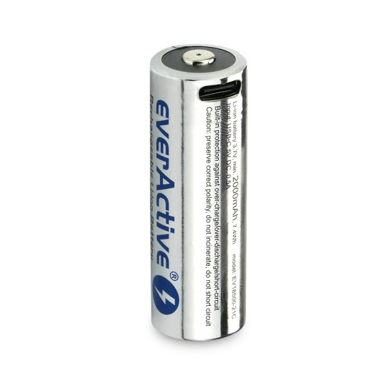 Akumulator 18500 3,7V Li-ion 2100 mAh USB-C 