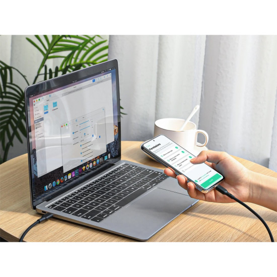 CB-SCC241 silikonowy kabel USB-C - USB-C | 1m | 5A | 240 W PD